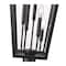Z-Lite Gannon 5 Light Outdoor Post Mounted Fixture, 16in. W x 122.25in. H, Black 5008PHXXLR-564P-BK - alternate 7
